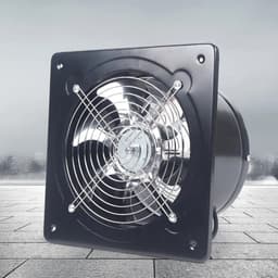 Archi Afzuigventilator 200 mm – Ventilatie - 850 m³/u Axiale Industriële Ventilator – 80W Wand- En Raamventilator – Zwart — thumbnail 5