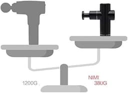 Draagbare Massager - Spierherstel Apparaat - Spierpijn Verlichten - Compact Mini Ontwerp - 400g Gewicht - Zwart — thumbnail 2