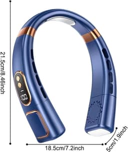 Opvouwbare nekventilator, draagbare nekventilator, USB-ventilator, ventilator zonder bladen, ingebouwde 4000mAh-batterij, geschikt voor thuis, op kantoor, op reis en buitenactiviteiten. — thumbnail 3