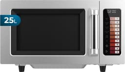 Magnetron Flat Interior - Magnetron Oven - Snel Garen - Geen Draaiplateau - 25 Liter - Roestvrij Staal — thumbnail 1