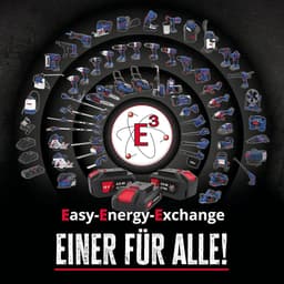 Accu Grasmaaier - Handmaaier - Kleine tuinen - Borstelloze motor - 21 cm snijbreedte - Blauw rood zwart — thumbnail 3