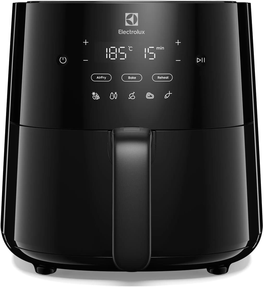 Electrolux EAF3B Enkel 3,3 l Vrijstaand 1350 W Heteluchtfriteuse Zwart — afbeelding 1