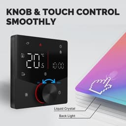 Programmeerbare Thermostaat - Slimme Regelaar - Energiebesparing Thuis - 7-daagse Programmering - 108 cm - Zwart — thumbnail 4
