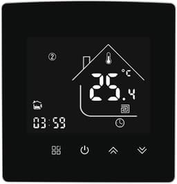 Slimme Thermostaaat - Wifi Regelaar - Verwarming Instellen - App Bediening - 25A - Zwart — thumbnail 1