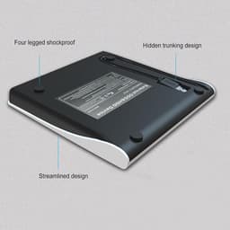 Externe Schijfstation - Optische Drive - Data Overzetten - USB 3.0 Snelheid - 19.3 cm breed - Wit — thumbnail 3