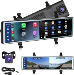 SnelShoppen - Dash Cam Achteruitkijkspiegel 11,26 inch Touchscreen IPS Scherm, Carplay, Wireless Android Auto, Bluetooth, Nachtzicht, WDR, Video-opnam — thumbnail 1
