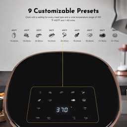 Compacte Airfryer - Heteluchtfriteuse - Gezond Koken - 9-in-1 Functies - 36 Liter - Zwart — thumbnail 5