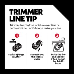 Trimmerlijn Vervanging - Grasmaaier Draad - Onkruid Snijden - Geluidsarme Werking - 2.7 mm x 15 m - Zwart — thumbnail 5