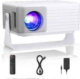 SnelShoppen - AKIYO O1 Mini-beamer Full HD voor Mobiele Telefoon - Draagbare Projector met 10.000 Lumen, Statief, Ideaal voor Thuisbioscoop, Feest, Ca — thumbnail 1