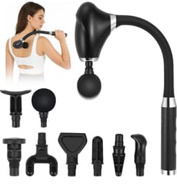 SnelShoppen - Massagepistool Diepteweefsel Ergonomisch Handheld Spiermassageapparaat met 8 Opzetstukken, 5 Snelheden - Draagbaar voor Rug, Armen, Scho — thumbnail 1
