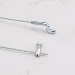 Gaskabel 2000 mm - Flexibele Kabel - Z-haak Motorremkabel - Staal - Diameter 1,5 mm - Duurzaam en Sterk — thumbnail 2