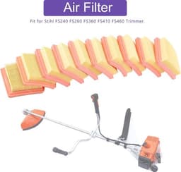 Luchtfilterreiniger vervanging voor Fs240 Fs260 Fs360 Fs410 Fs460 141 0300 grasmaaier - montagereiniger reserveonderdelen . — thumbnail 4