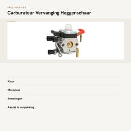 Carburateur Vervanging - Passend Voor Stihl Hs81 Hs81r Hs81rc - Tuinieren Tool Accessoires met Content - Hs81t Hs86 Hs86r Hs86t . — thumbnail 4