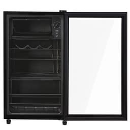 Mini koelkast-76L capaciteit met glazen deur-vrijstaande koelkast-energiezuinig en stil, drankenkoelkast met vriesvak voor slaapkamer, kantoor en woonkamer — thumbnail 4