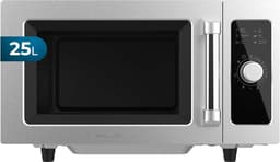 Magnetron Oven - Keuken Apparaat - Snel Eten - Vlakke Binnenruimte - 25 Liter - Roestvrij Staal — thumbnail 1