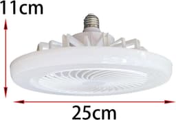 Plafondventilator met afstandsbediening, dimbare LED-plafondventilator, ingebouwde 30W E27-lamp, stille werking, geschikt voor woonkamer, slaapkamer en kantoor, met 3 lichtkleuren. — thumbnail 5