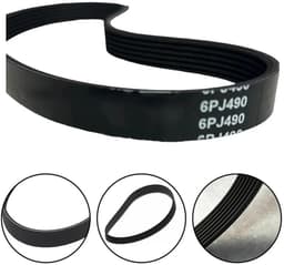 Aandrijfriem Grasmaaier - Reserveonderdeel Rubber - Gazon Onderhoud - Duurzame Prestaties - Standaard Maat - Zwart — thumbnail 3