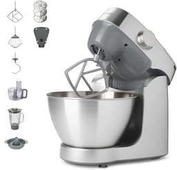 Keukenmachine - Mixer Kom - Bakken en Koken - Inclusief Weegschaal - 4.3L Kom - Zilver — thumbnail 1