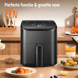 SP® Airfryer - Heteluchtfriteuse - Digitaal display - Zwart - 25cm x 20cm x 25cm — thumbnail 5