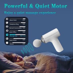 Mini Diepeweefselmassageapparaat, Elektrische Spiermassage voor de rug, Kleine Draagbare Reismassageapparaat, Massageapparaat voor nekpijnverlichting, Groen — thumbnail 2