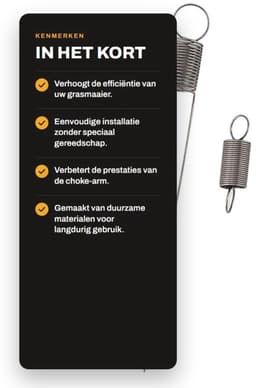 Luchtvaanveer Vervanging 699056 - Eenvoudige Installatie - Herstel Spanning - Compatibel met 122H02/122K02 - Verbeterde Efficiëntie - Geschikt voor Grasmaaier - Grasmaaierveer — thumbnail 1