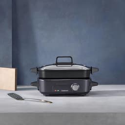 5-in-1 Multi-Cooker - Kookgerei Pan - Veelzijdig Koken - Ruimtebesparende Accessoires - 4.7 Liter - Midnight Grey — thumbnail 2