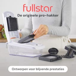 Groente Hakker - Snijmachine Keuken - Maaltijd Voorbereiden - Roestbestendige Messen - 5 Cup Capaciteit - Wit — thumbnail 3