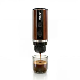 Rooscamp Draagbare Elektrische Espressomachine Koffiemachine | Koffiezet apparaat voor Onderweg Reis & Camping Koffiezetapparaat | Capsules & Gemalen Koffie | Portable Espresso Machine | Snelle Waterverwarming | 20 bar | 12 volt — thumbnail 1