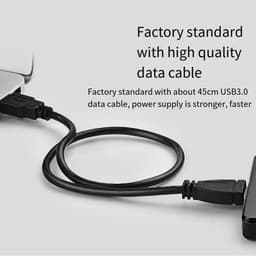 Externe Harde Schijf - Draagbare Opslag - Bestanden Opslaan - Snelle USB 3.0 - 1TB Capaciteit - Zwart — thumbnail 3