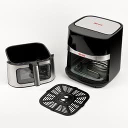 Heteluchtfriteuse - Airfryer Frituurpan - Gezond Frituren - Grote Capaciteit - 9 Liter - Zwart — thumbnail 2