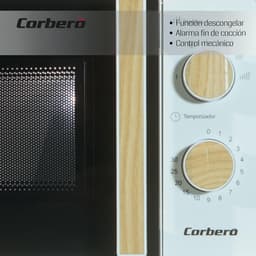 Magnetron Oven - Keukenapparaat - Snel Opwarmen - Mechanische Bediening - 20 Liter - Wit — thumbnail 2