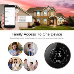 Programmeerbare Wi-Fi Thermostaat met Touchscreen - Afstandsbediening via Smartphone, Compatibel met Alexa en Google Home — thumbnail 4