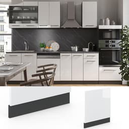 Vaatwasser Paneel - Keukenfront Frontpaneel - Keuken Afwerking - Soft-close Scharnieren - 60 cm Breed - Wit Hoogglans — thumbnail 4