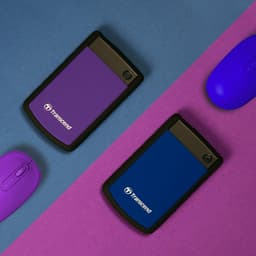 Externe Harde Schijf - Opslagapparaat Data - Bestanden Opslaan - Militaire Schokbescherming - 1TB - Paars — thumbnail 3