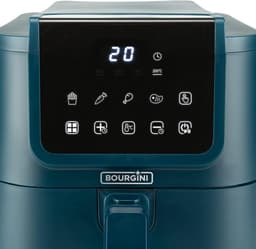 Airfryer Keramische - Heteluchtfriteuse Compact - Gezond Bakken - PFAS Vrij - 8 Liter - Zwart — thumbnail 2