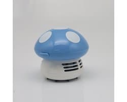 Efficiënte Mini Handstofzuiger Nat en Droog, Draagbare Schrobber voor Keukenbladen, Tafels en Kantoor, Laag Geluid, Eenvoudig Te Reinigen（Blauw）