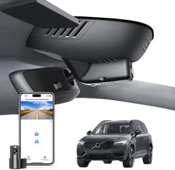 Dashcam voor auto - Zwart - Geschikt voor Volvo XC90 2023-2026 - 4K Voor- en 1080P Achtercamera - Met WiFi en G-sensor — thumbnail 1