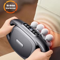 Massagepistool Set - Spierontspanningspistool - Spierherstel - 30 Intensiteitsniveaus - 1700 Gram - Zwart — thumbnail 5