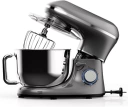 Klarven® Mixer met Mengkom Antraciet - 2000W Krachtige Motor - 6,2L RVS Mengkom, Inclusief Accessoires — thumbnail 1