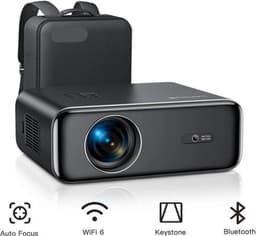 Beamer - Projector - Mini Projector - 4K - FHD 1080P - 26000 Lumen - Auto Focus & Keystone - WIFI 6 & Bluetooth – Draagbare - Home Theater Beamer – EU Plug - Zwart — thumbnail 1