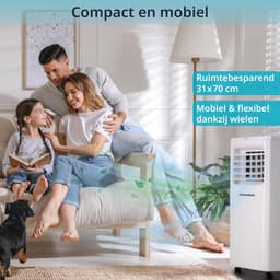 Mobiele Airco - Verplaatsbare Koeler - Ruimte Koelen - 4-in-1 Functionaliteit - 7000 BTU - Wit — thumbnail 3