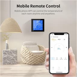Slimme Thermostaat - Temperatuurregelaar - Verwarming Regelen - App Bediening - 5-35 Graden - Wit — thumbnail 3