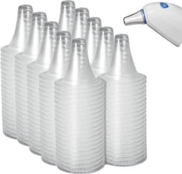 40x Hoesje voor oorthermometer - Beschermkapje oor thermometer - Geschikt voor Braun thermometer - Beschermkapjes - Oorhygiëne - Wegwerp kapjes - Transparant - Jonyx — thumbnail 1