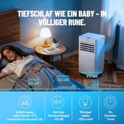 Mobiele Airco - Airconditioner Koeler - Ruimte Koelen - 3-in-1 Functies - 20 m² - Wit — thumbnail 4