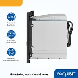 Inbouw Magnetron - Oven Met Grill - Snel Eten Bereiden - 1000W Grillfunctie - 20 Liter Inhoud - Inoxlook — thumbnail 5