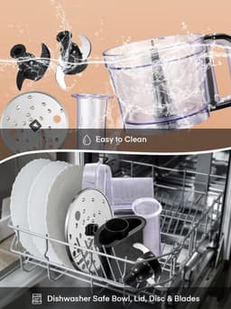 SnelShoppen - Keukenmachine 12 kopjes, 2-in-1 Groentesnijder en Vleesmolen, Hakken, Snijden, Pureren, Kneedfunctie, Roestvrij Staal, Keukenaccessoire — thumbnail 4