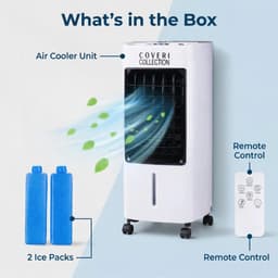House Of Atelier - Luchtkoeler - Air Cooler - Ventilator - Luchtbevochtiger - Afstandbediening - 2 Koelelementen - Watertank 4L — thumbnail 3