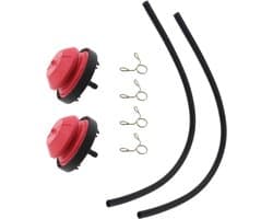 SnelShoppen - 2 Sets Grasmaaier Primer Lampen Pompen Clamps Kit 570682 570682A 751-10639 Geschikt voor TECUMSEH AV520 HMSK100 HMSK105 HMSK110