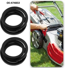 SnelShoppen - 2 Stuks V-snaar voor Grasmaaier 825mm Vervangingsonderdeel 474832 Geschikt voor Highline 513PA en 523 SP en SPA — thumbnail 5