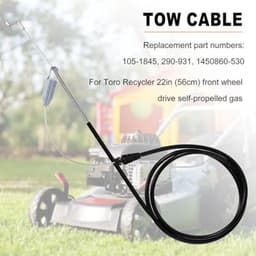 105-1845 Tractiecontrolekabel - Vervangt 290-931 - Geschikt voor Toro Recycler 22 Zelfaangedreven Grasmaaier — thumbnail 5